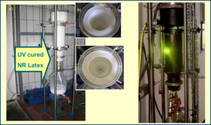 Fig. 3: S. Schlögl, W. Kern, A. Temel, R. Schaller, A. Holzner: Prevulcanization of natural rubber latex by UV techniques: a process towards reducing type IV chemical sensitivity of latex articles. Rubber Chemistry and Technology 83 , 133-148 (2010). KC_photochemistry_2