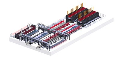Manufacturing concept for the automated processing of large-scale wing structures; Source: Fill GmbH